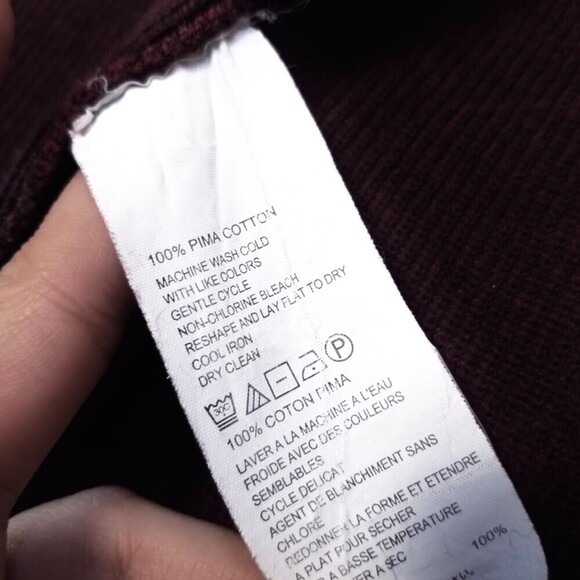 TOMMY BAHAMA Make Mine A Double Reversible Half-Zip Sweater Burgundy Mens Large - Picture 11 of 13